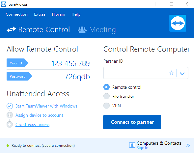 does teamviewer support second factor