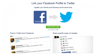 Link your Facebook and Twitter