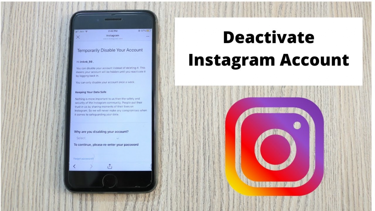 How to temporarily disable Instagram
