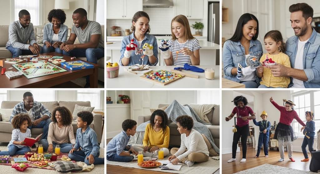 Parents and kids using budget-friendly indoor entertainment ideas in Atlanta