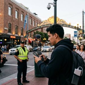 Person streaming movies safely on a laptop in a San Diego home environment