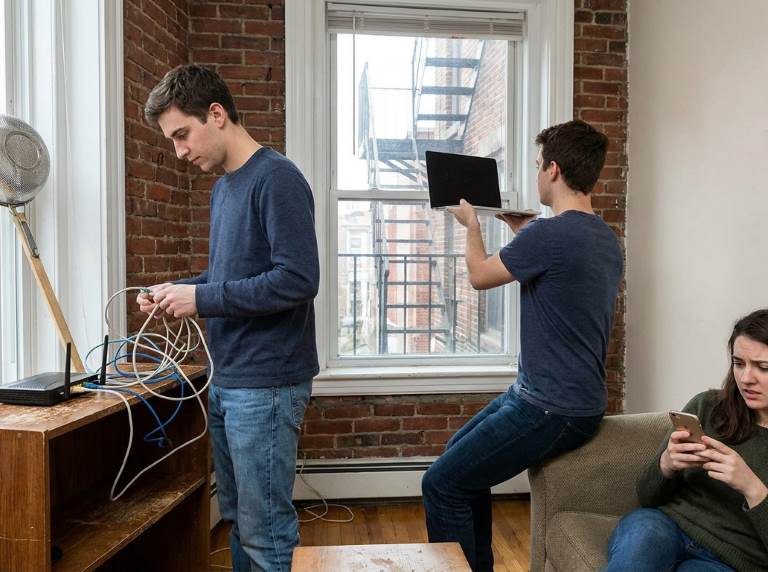 How Students in Boston, MA Improve Slow Internet Speeds in Shared Housing