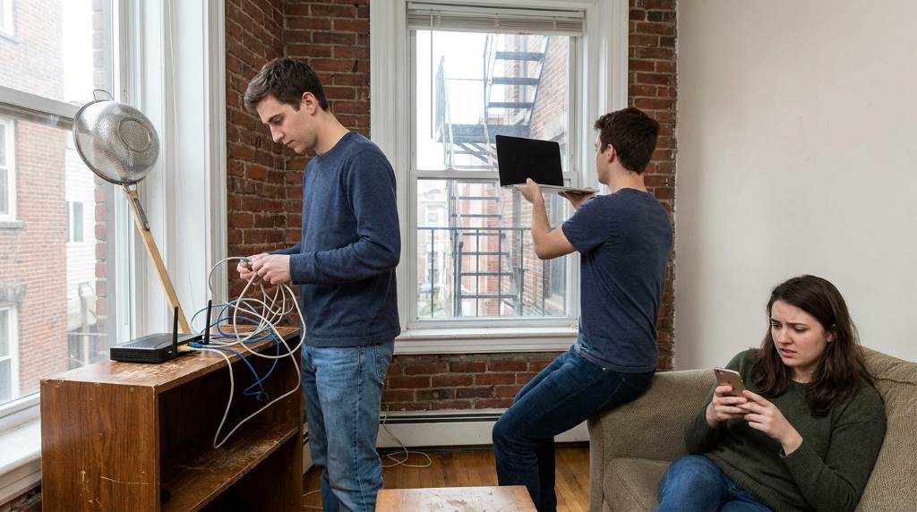 How Students in Boston, MA Improve Slow Internet Speeds in Shared Housing